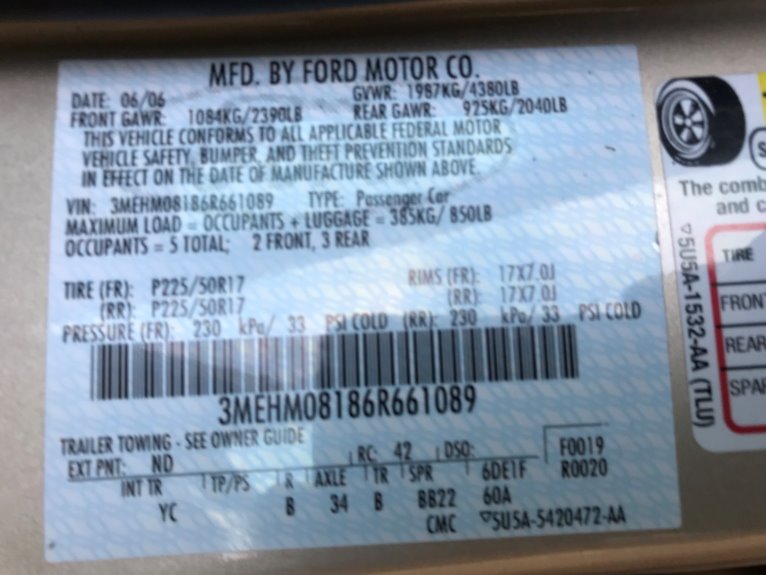 Used-2006-Mercury-Milan-V6-Premier